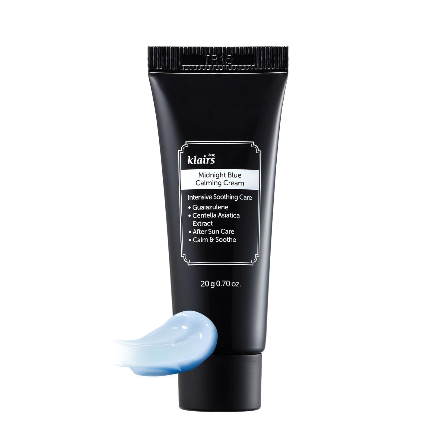 DearKlairs Midnight Blue Calming Cream | Face Moisturizer for Redness Relief, Guaiazulene, EGF & Ceramide, Non-Greasy Post-Treatment Recovery, Korean Vegan Skincare for Sensitive Skin, 2.11 oz