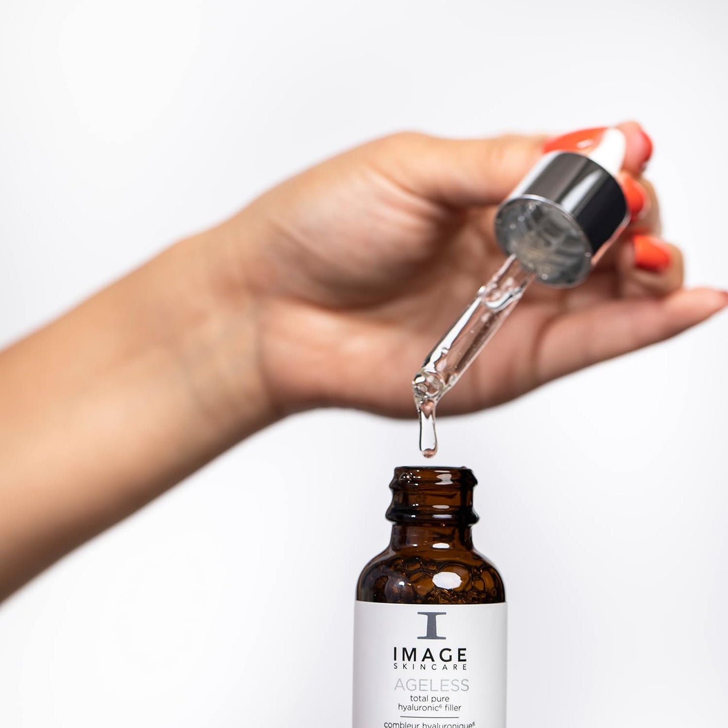 IMAGE Skincare, AGELESS Total Pure Hyaluronic 6 Filler, Facial Hydration Serum, Fill in Look of Fine Lines and Smooth Appearance of Wrinkles, 1 fl oz
