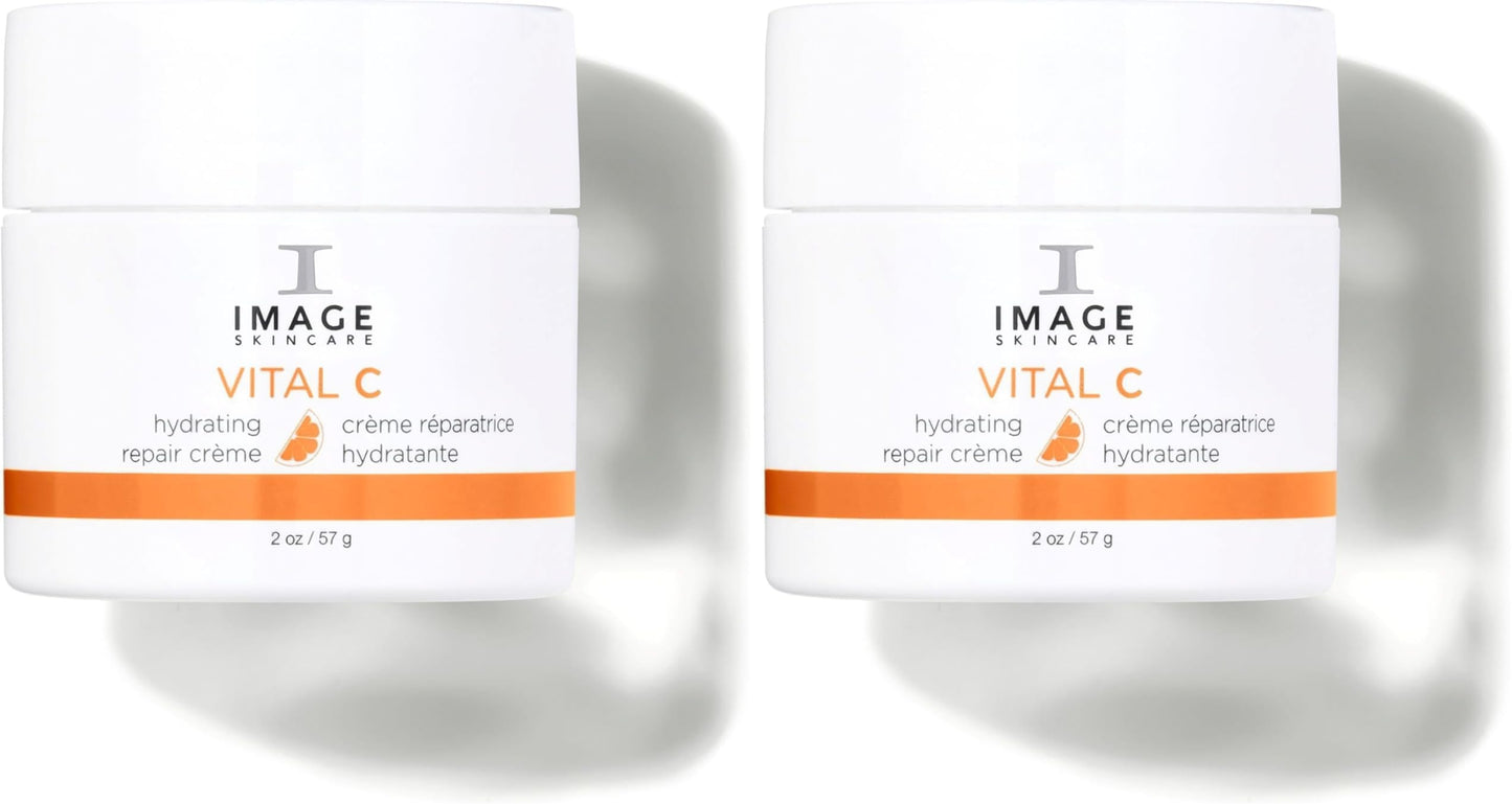 IMAGE Skincare, VITAL C Hydrating Repair Crème, Face Night Cream Moisturizer with Hyaluronic Acid, for Dry Skin, Full-Size, 2 fl oz