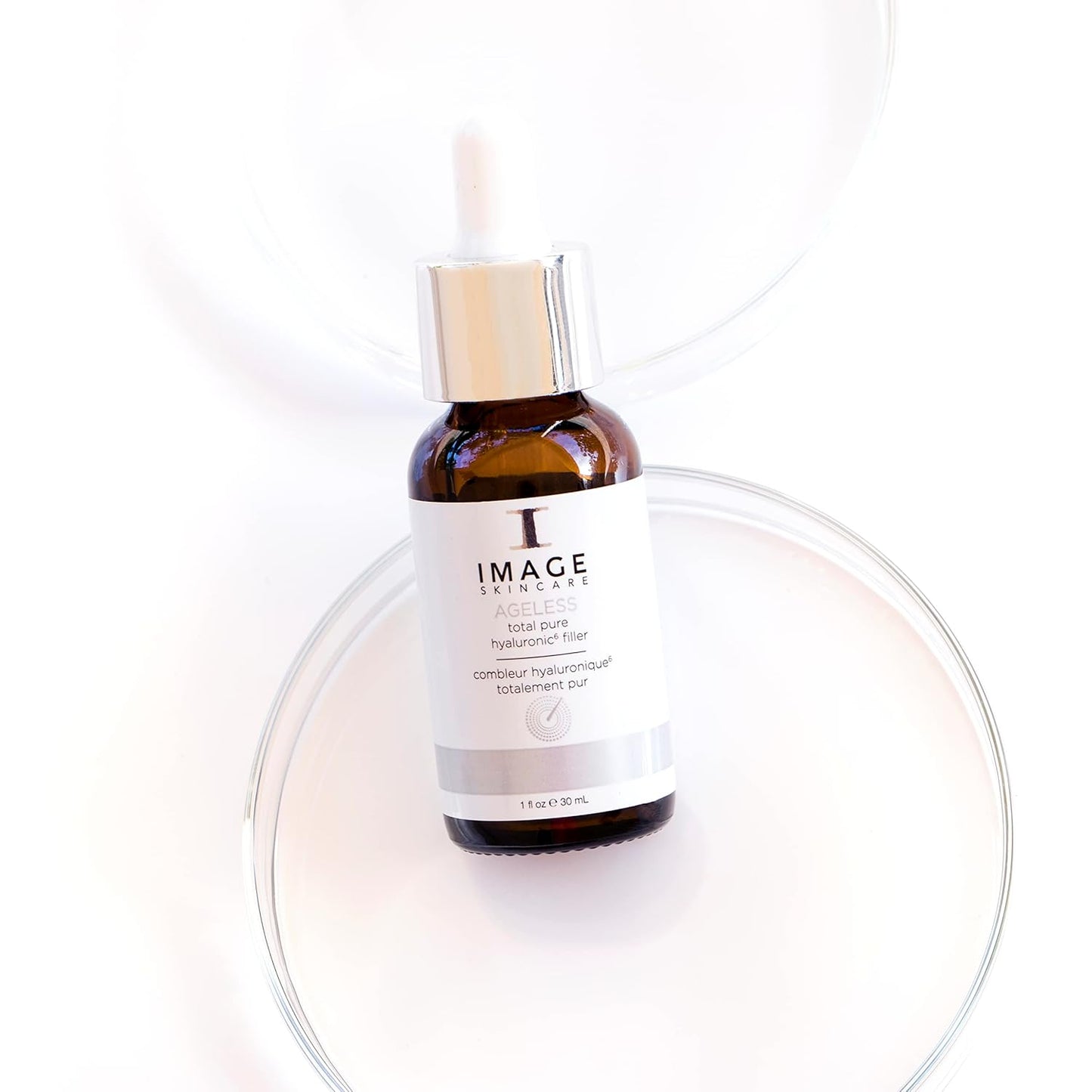IMAGE Skincare, AGELESS Total Pure Hyaluronic 6 Filler, Facial Hydration Serum, Fill in Look of Fine Lines and Smooth Appearance of Wrinkles, 1 fl oz