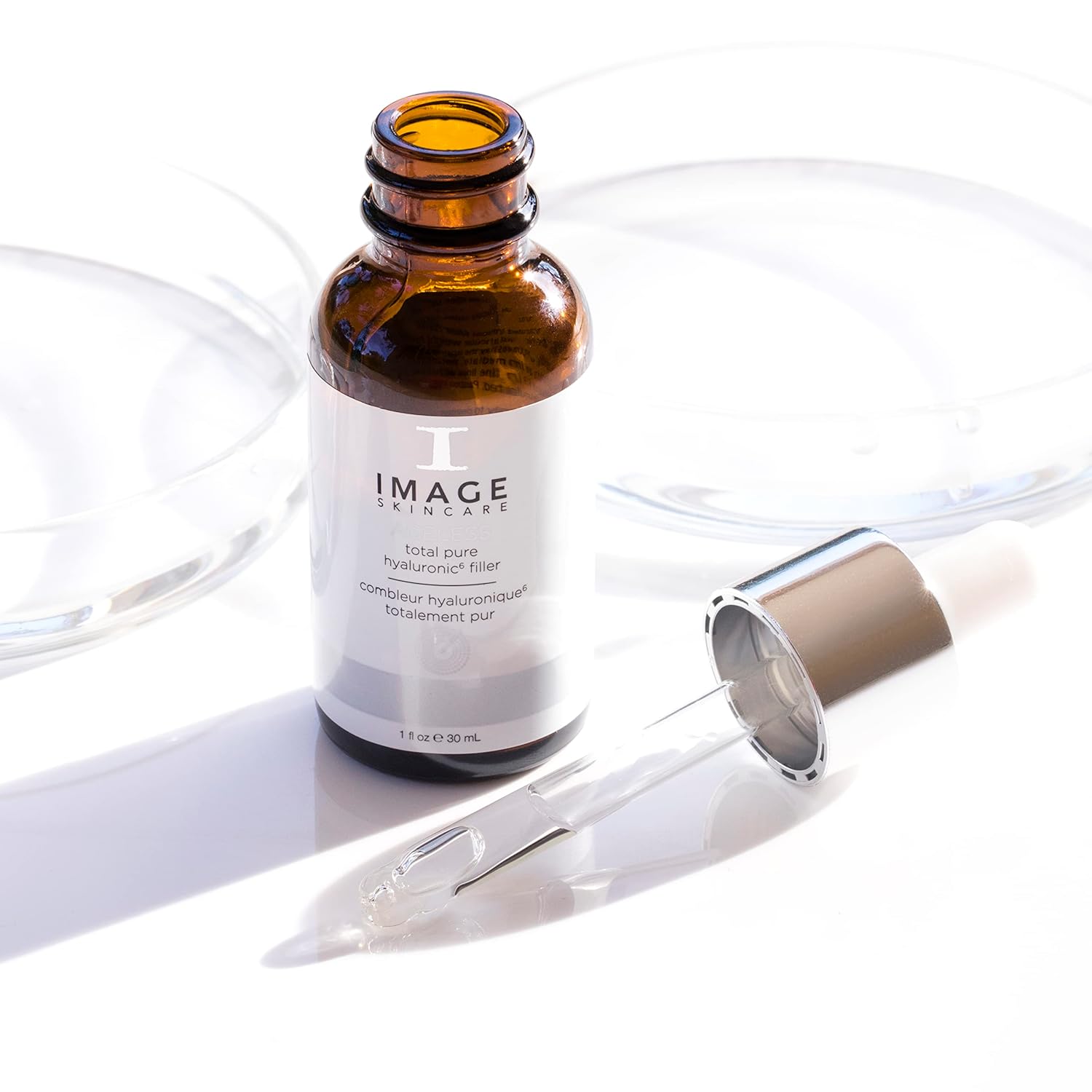 IMAGE Skincare, AGELESS Total Pure Hyaluronic 6 Filler, Facial Hydration Serum, Fill in Look of Fine Lines and Smooth Appearance of Wrinkles, 1 fl oz