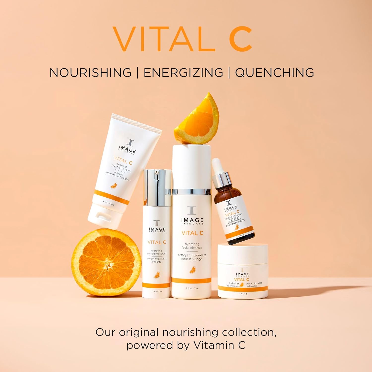 IMAGE Skincare, VITAL C Hydrating Repair Crème, Face Night Cream Moisturizer with Hyaluronic Acid, for Dry Skin, Full-Size, 2 fl oz