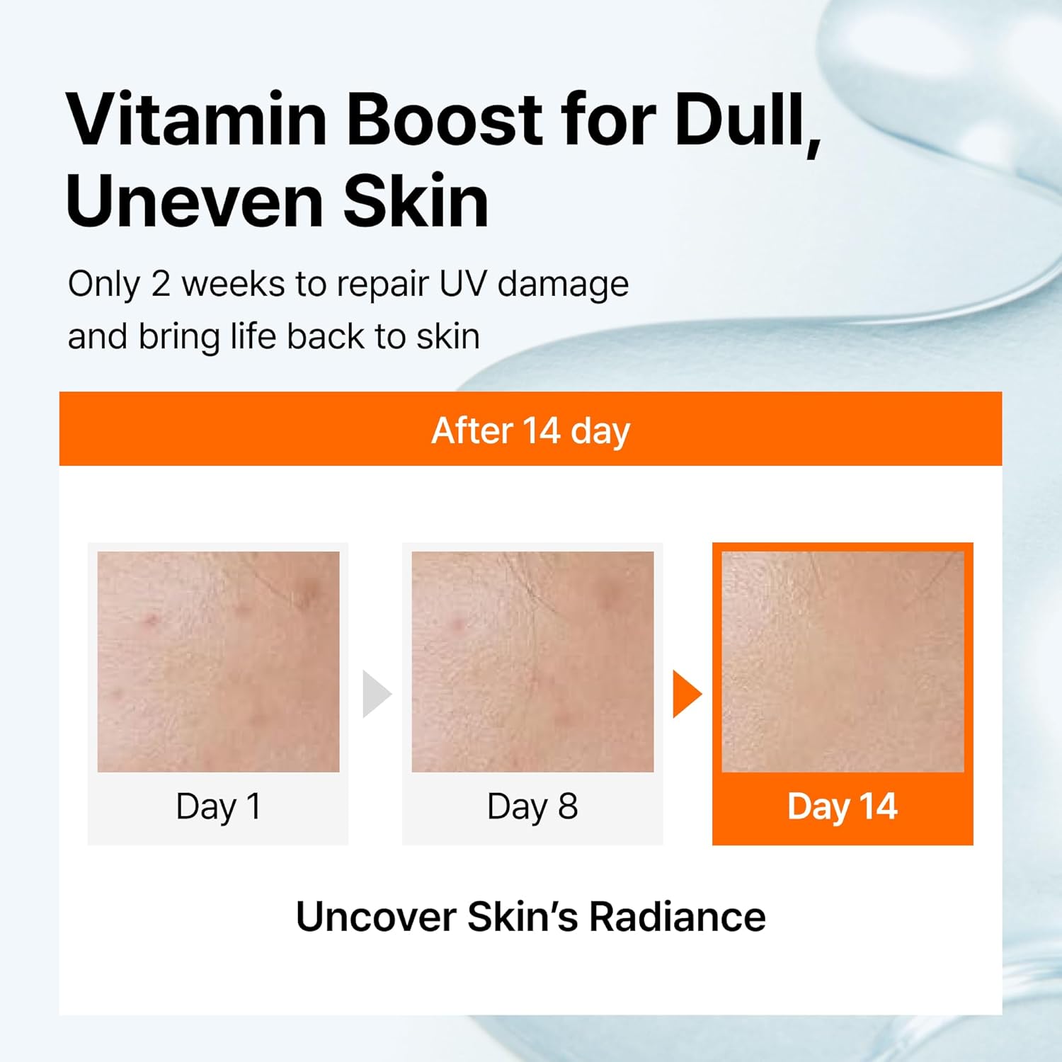 DearKlairs Vitamin C Serum – Korean Brightening Daily Serum with 5% Pure Vitamin C, EGF Peptides & Niacinamide, for Even Skin Tone, Dark Spot Care, Sensitive Skin, 1.18 Fl Oz