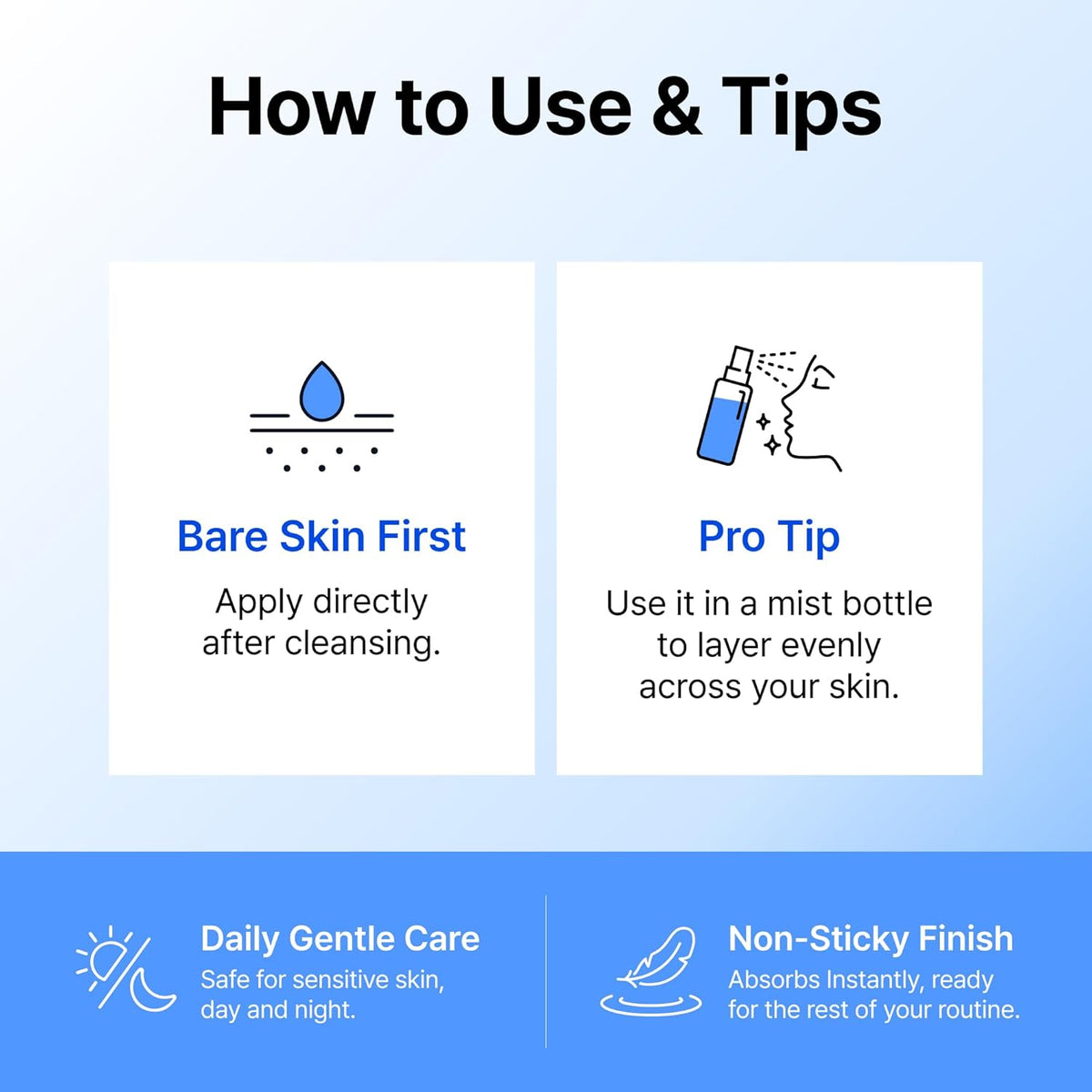 DearKlairs Korean EGF Serum - Blue Youth Activating Drop with EGF & FGF (10ppm Each), Barrier Repair & Post-Blemish Marks, Sensitive Skin-Friendly, Daily Calm & Repair, 1.69 Fl Oz