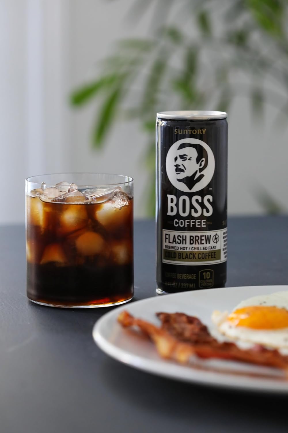 BOSS Coffee by Suntory - Japanese Flash Brew Original Black Coffee, 8oz 12 Pack, Imported from Japan, Espresso Doubleshot, Ready to Drink, Keto Friendly, Vegan, No Sugar, No Dairy