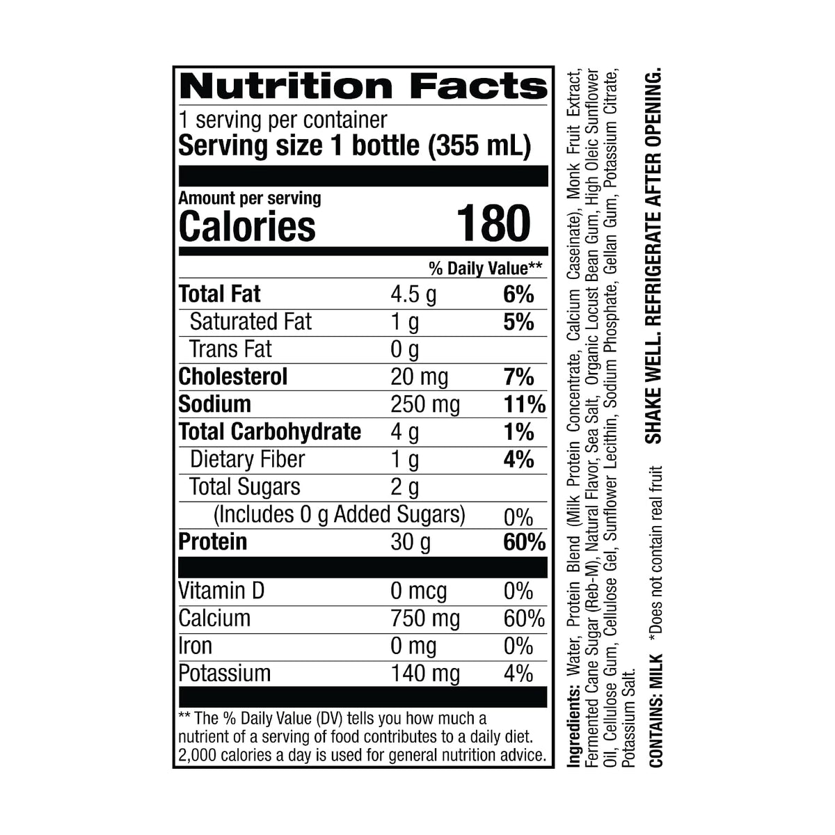 Jocko Fuel High Protein Shakes, Banana Cream, 12 fl oz | 12 Pack