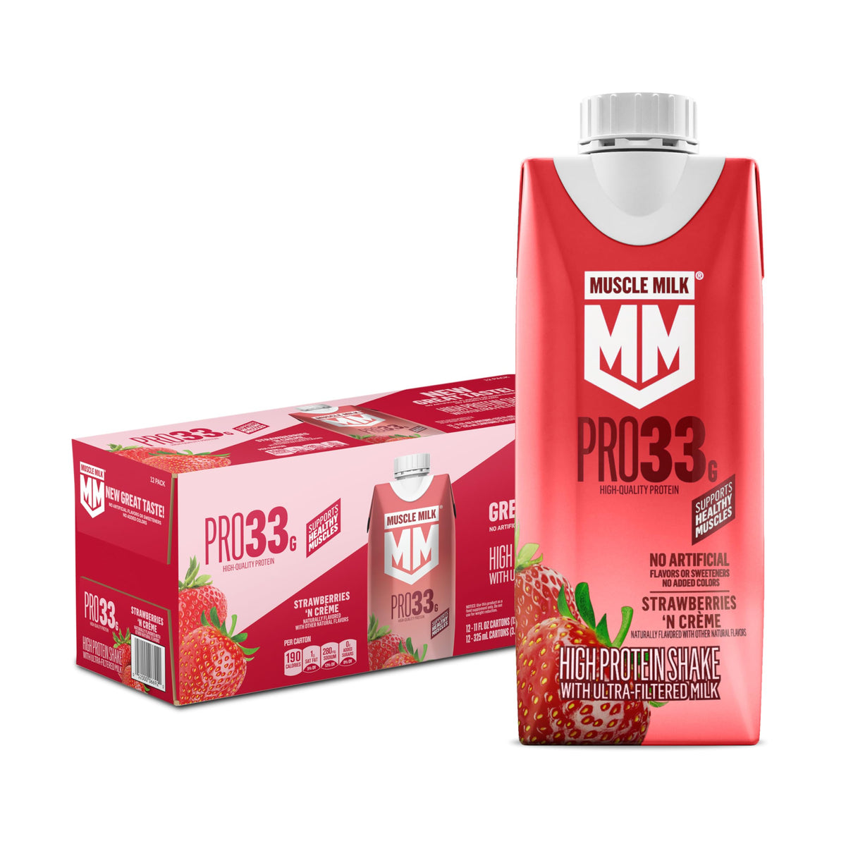 Muscle Milk Pro Liquid High Protein Shake, Vanilla Creme, 11 Fl Oz (Pack of 12)