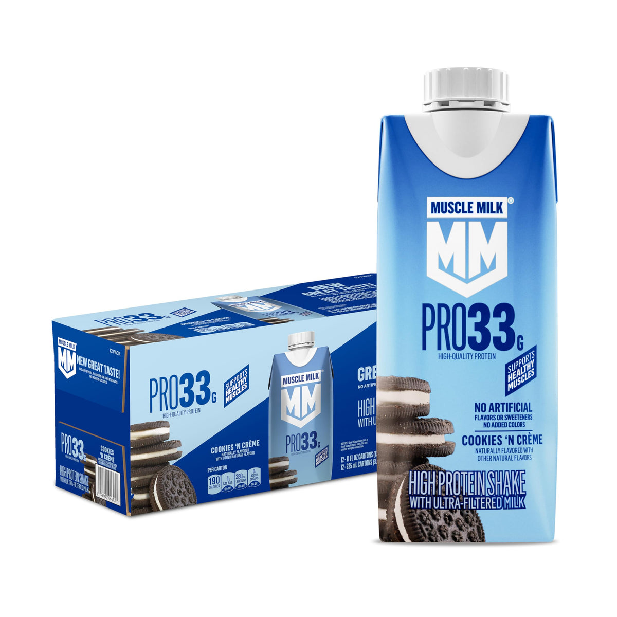 Muscle Milk Pro Liquid High Protein Shake, Vanilla Creme, 11 Fl Oz (Pack of 12)