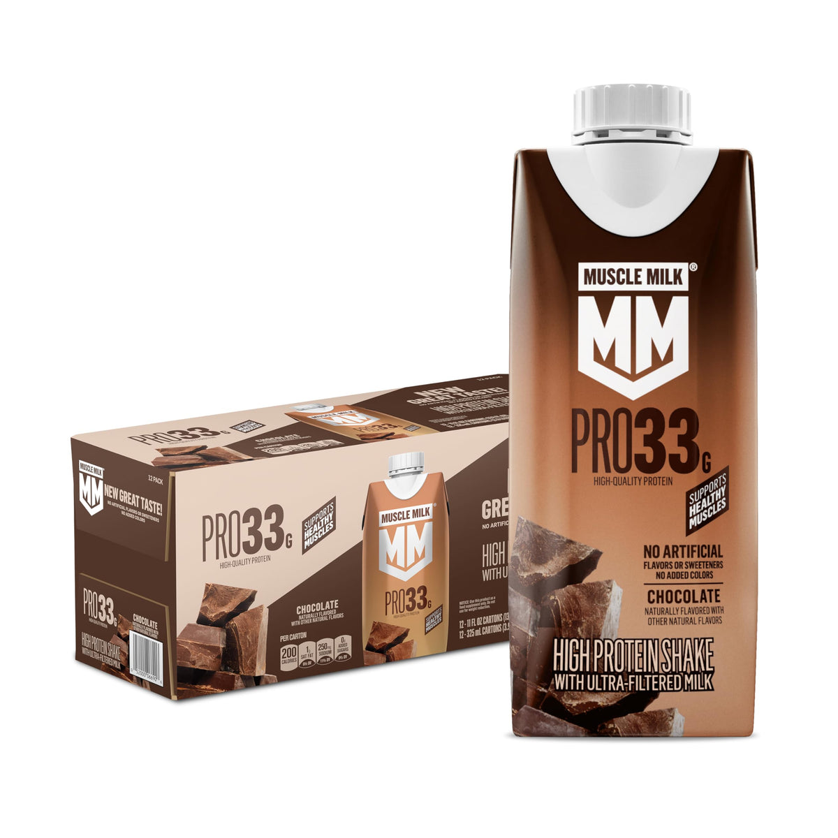 Muscle Milk Pro Liquid High Protein Shake, Vanilla Creme, 11 Fl Oz (Pack of 12)