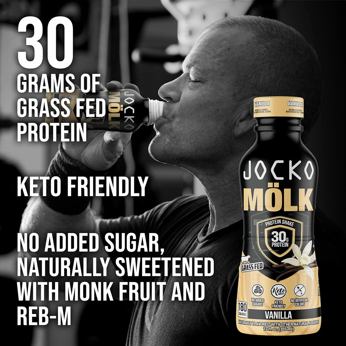 Jocko Fuel Protein Shake Bundle - Vanilla and Chocolate (24 Count)